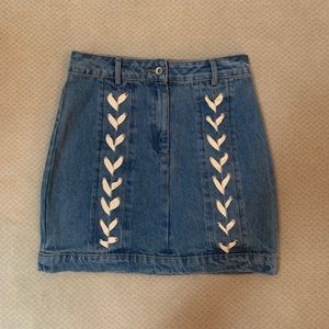 Women’s “Endless Rose” denim skirt